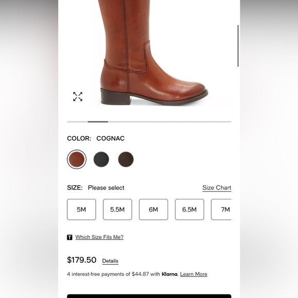 INC International Concepts Fawne Tall Leather Riding Boots Cognac Size 6.5 NWT - Picture 8 of 8